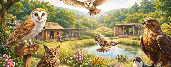 Birds of Prey Centre at Sion Hill Hall near Thirsk