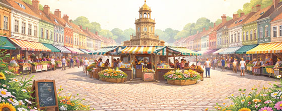 Thirsk market days — Monday and Saturday in the Market Place